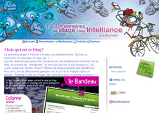 Interface de blog