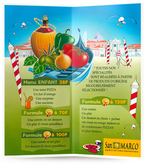 Visuel carte de menu