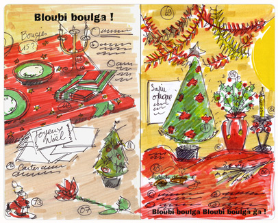 Rough ambiance table de Noel 