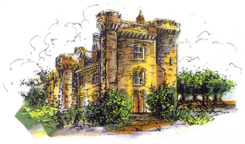 Illustration chateau de Tigné